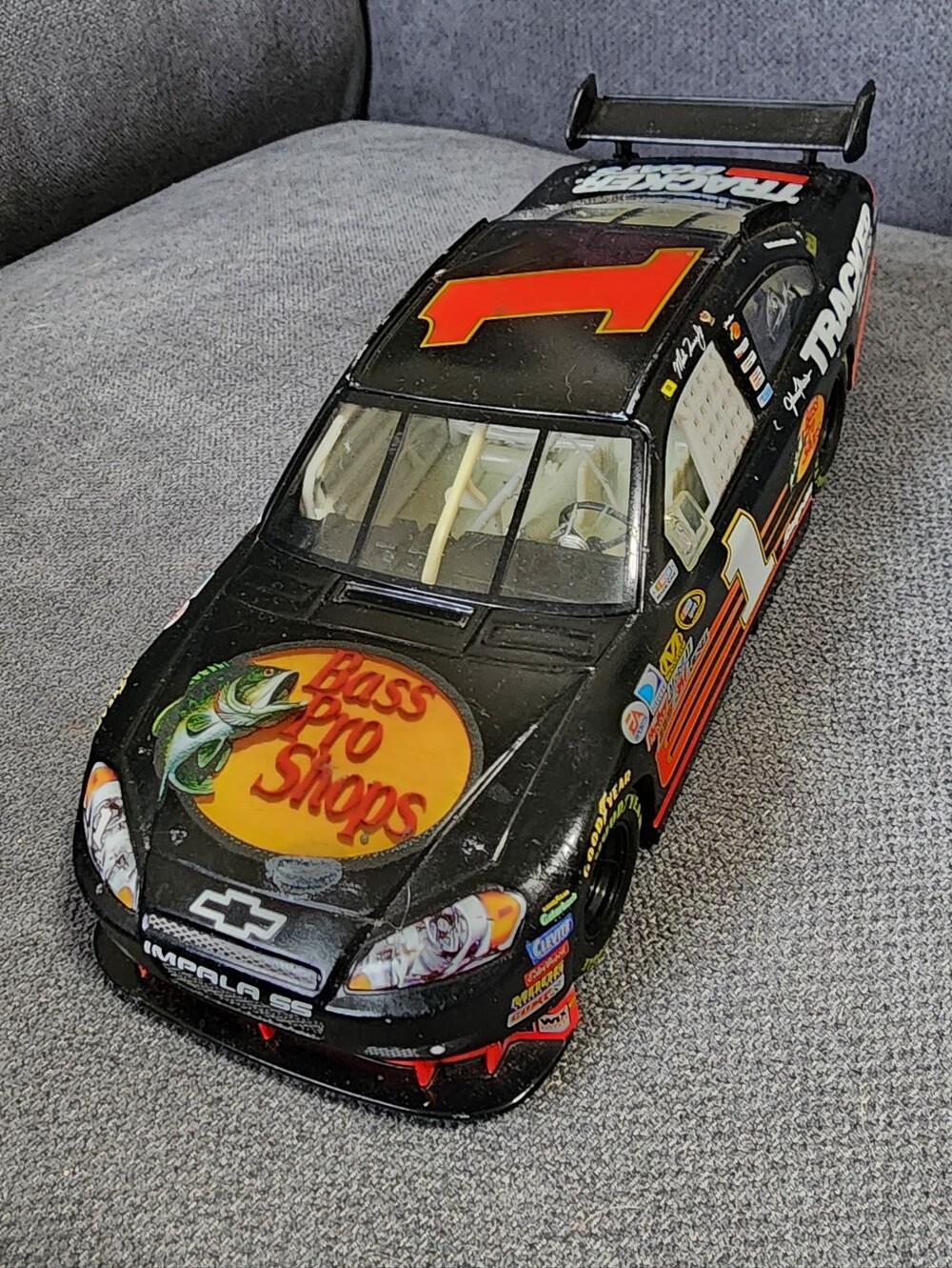 1/24 Scale Martin Truex Jr Chevrolet Impala SS #1 Bass Pro Shops NASCAR Racecar